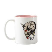 Horned Cyborg Robot mugs