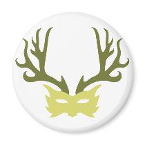 Horned God Mask magnets by WildWitch Horned God Mask magnets