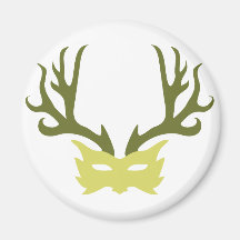 Horned God Mask Magnet