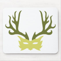 Horned God Mask mousepads