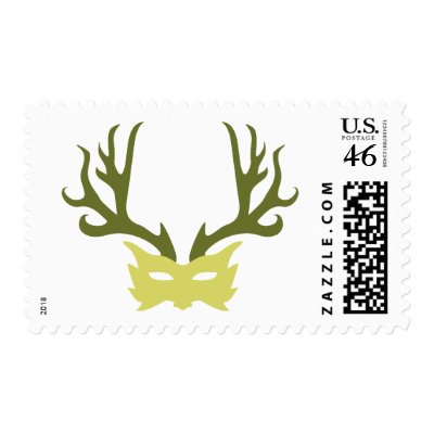 Horned God Mask Postage Stamps by WildWitch
