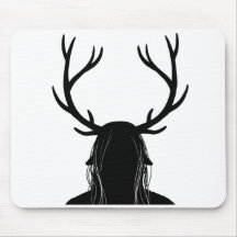 Horned God Mouse Pads