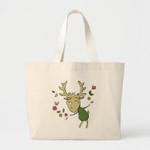 Horned God Spirit of Spring Canvas Bags