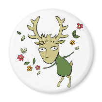 Horned God Spirit of Spring Magnet