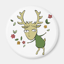 Horned God Spirit of Spring Magnet
