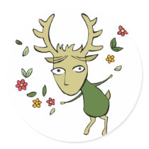 Horned God Spirit of Spring stickers