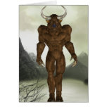 Horned Minotaur  Note Card