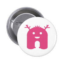 Horned Monster! - Pink buttons