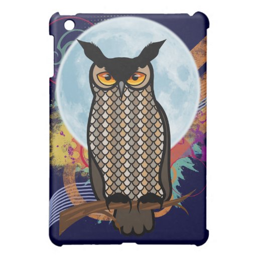 Horned Night Owl iPad Mini Cases