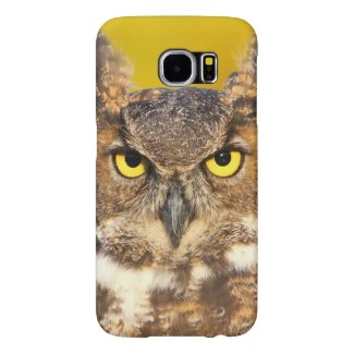 Horned Owl Face Samsung Galaxy S6 Cases