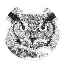 Horned Owl stickers