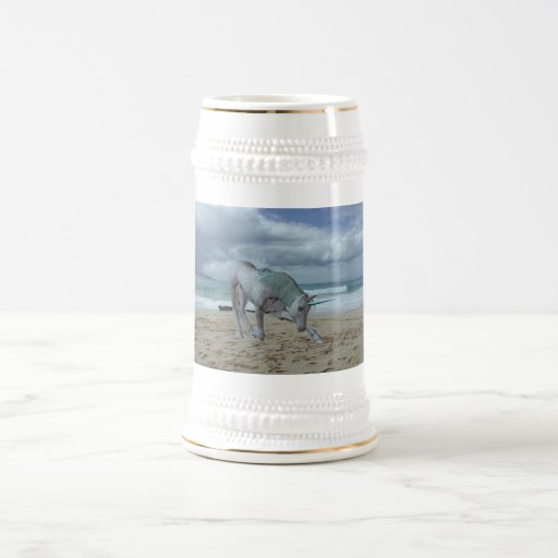 Horned Unicorn Beer Stein Mugs