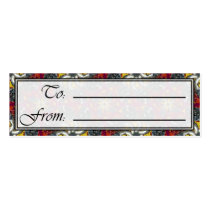 Horns of Plenty Octa Lg Any Color Gift Tag business cards by j053ph Horns of Plenty Octa Lg Any Color Gift Tag business cards