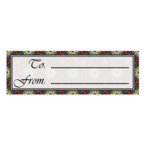 Horns of Plenty Octa Sm Any Color Gift Tag business cards by j053ph Horns of Plenty Octa Sm Any Color Gift Tag business cards