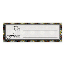 Horns of Plenty Octa Sm Any Color Gift Tag business cards by j053ph Horns of Plenty Octa Sm Any Color Gift Tag business cards