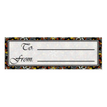 Horns of Plenty RIH Lg Any Color Gift Tag business cards by j053ph Horns of Plenty RIH Lg Any Color Gift Tag business cards