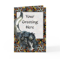 Horns of Plenty RIH  Lg Any Color Greeting Card