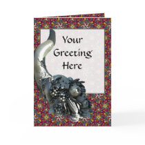 Horns of Plenty RIH  Sm Any Color Greeting Card