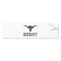 Horny Bumper Sticker