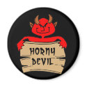Horny Devil Magnet by halloweentreats Horny Devil Magnet
