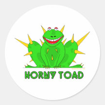 Horny Toad Round Sticker
