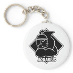 Horoscope Birthday Aquarius Keychain