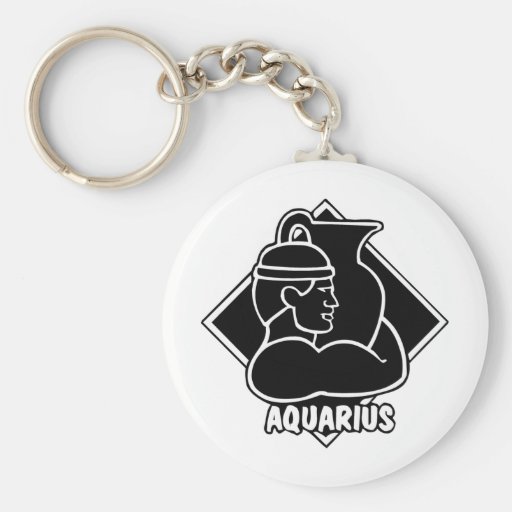 Horoscope Birthday Aquarius Keychain