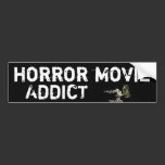 Horror Addict Frank & Bride Black Bumper Sticker bumper stickers