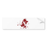 horror blood stains bumper sticker