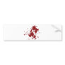 horror blood stains bumper sticker