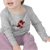 horror blood stains tshirt