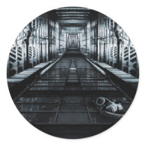 Horror City Round Sticker
