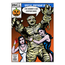 Horror Comic Style Birthday cards