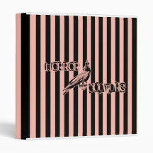 horror couture crow logo binder