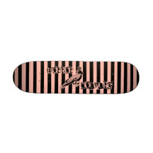 horror couture crow logo skateboard