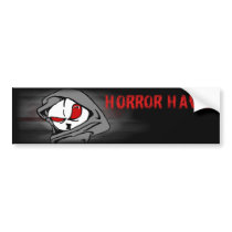 Horror Haven Banner Sticker bumper stickers by HorrorHavenShoppe Horror Haven Banner Sticker bumper stickers