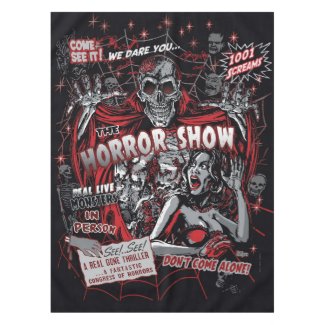 Horror movie Monsters spook show Tablecloth