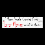 horror movies bumper sticker