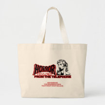 Horror Tales From The Telephone Retro Movie Ad Canvas Bag