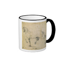 Horse, 1503 (pen and ink on paper) coffee mug