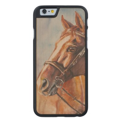 Horse 2 carved® maple iPhone 6 slim case