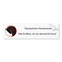 Horse abuse bumper sticker