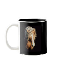 Horse Against Black Mugs