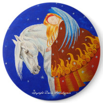 Horse and Angel buttons by Leenasart Horse and Angel buttons
