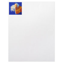 Horse and Angel Customized Letterhead