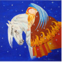 Horse and Angel photo sculptures