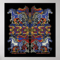 Horse and Bird Celtic Art Prints posters
