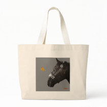 Horse and butterfly canvas bags