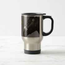 Horse and butterfly coffee mug