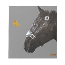 Horse and butterfly scratch pads